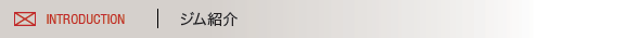 ジム紹介 INTRODUCTION